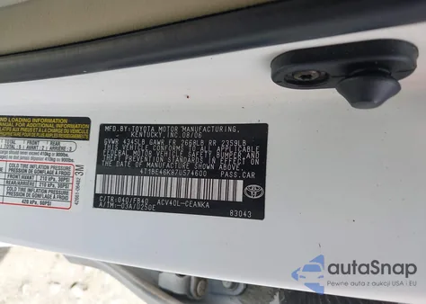 2007 Toyota Camry Le from USA, damaged, VIN 4T1BE46K87U574600